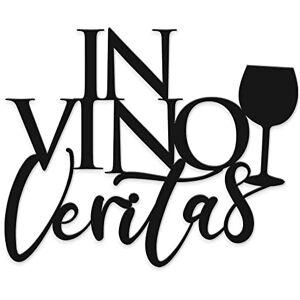 Declea Wooden Written for Hanging in Wine Veritas, Ideal for Kitchen Home Decoration Kitchen Restaurants and Clubs, Decorative Written in Wood Handmade Declea Wooden Written for Hanging in Wine Veritas, Ideal for Kitchen Home Decoration Kitchen Restaurants and Clubs, Decorative Written in Wood Handmade