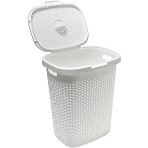 Addis 50 Litre Calico Faux Rattan Hamper, Cream Addis 50 Litre Calico Faux Rattan Hamper, Cream