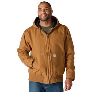 Carhartt Men's Loose Fit Washed Duck Insulated Active Jac, ® Brown, M Carhartt Men's Loose Fit Washed Duck Insulated Active Jac, ® Brown, M