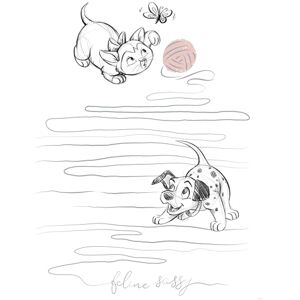 Komar Disney Animals Dogs and Cats Playground Wall Picture Size 40 x 50 cm Children's Room Wall Decoration Komar Disney Animals Dogs and Cats Playground Wall Picture Size 40 x 50 cm Children's Room Wall Decoration