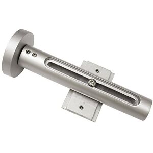 Gardinia Wall Bracket for Panel Curtain Rails and Combination with Curtain Rods with Internal Tracks, Atlanta, Silver Gardinia Wall Bracket for Panel Curtain Rails and Combination with Curtain Rods with Internal Tracks, Atlanta, Silver