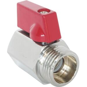 SOMATHERM FOR YOU ///696-12L Mini Valve MF 12/17 Chrome-Plated Brass 1/4 Turn-Total Passage Ø40-MF-12/17, Gray SOMATHERM FOR YOU ///696-12L Mini Valve MF 12/17 Chrome-Plated Brass 1/4 Turn-Total Passage Ø40-MF-12/17, Gray