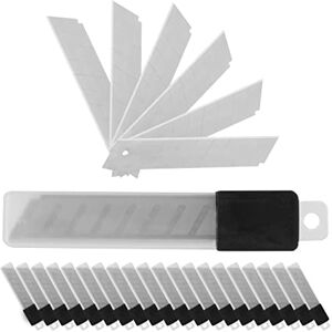 Relaxdays Snap Off Blades 200 Pieces, 7 Break Points Each, Extremely Sharp 18mm Carbon Steel Replacement Blades Silver Relaxdays Snap Off Blades 200 Pieces, 7 Break Points Each, Extremely Sharp 18mm Carbon Steel Replacement Blades Silver