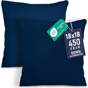 Utopia Bedding Throw Pillows Insert (Pack of 2, Navy) 18 x 18 Inches Bed and Couch Pillows Indoor Decorative Pillows Utopia Bedding Throw Pillows Insert (Pack of 2, Navy) 18 x 18 Inches Bed and Couch Pillows Indoor Decorative Pillows
