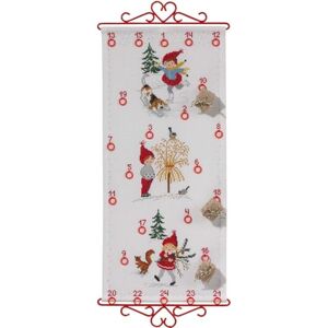 Eva Rosenstand Wall Hanging Cross Stitch Set, Advent Calendar, Counted Pattern, Multi-Colour Eva Rosenstand Wall Hanging Cross Stitch Set, Advent Calendar, Counted Pattern, Multi-Colour