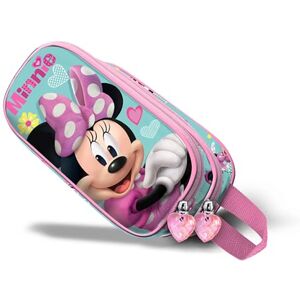 Disney Minnie Mouse Pose-3D Double Pencil Case, Pink, 22 x 10 cm Disney Minnie Mouse Pose-3D Double Pencil Case, Pink, 22 x 10 cm
