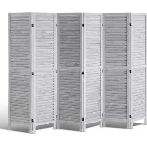 VEVOR Wood Room Divider, 6 Panel Wood Folding Privacy Screen, 66.9 Inches Tall Indoor Louvered Wooden Partition, Portable Decoration Screen, for Room Separation, Home, Office, Restaurant & Bedroom VEVOR Wood Room Divider, 6 Panel Wood Folding Privacy Screen, 66.9 Inches Tall Indoor Louvered Wooden Partition, Portable Decoration Screen, for Room Separation, Home, Office, Restaurant & Bedroom