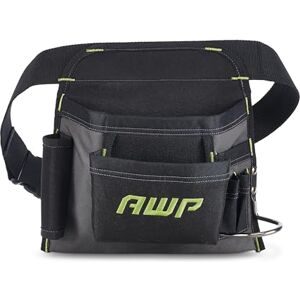 AWP Handyman Tool Apron 6 pockets and Loops for Tool Organization Black & Gray Fits up to 50" Waist Size AWP Handyman Tool Apron 6 pockets and Loops for Tool Organization Black & Gray Fits up to 50" Waist Size