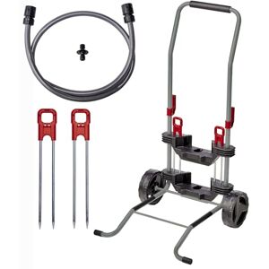 Einhell Garden Trolley On Wheels Sack Truck with 75L Garden Waste Sack, Max Load 50Kg Also Compatible with GE-HR 18/30 Cordless Hose Reel and Includes 1.5m Hose Extension, 2 x Anchoring Stakes Einhell Garden Trolley On Wheels Sack Truck with 75L Garden Waste Sack, Max Load 50Kg Also Compatible with GE-HR 18/30 Cordless Hose Reel and Includes 1.5m Hose Extension, 2 x Anchoring Stakes