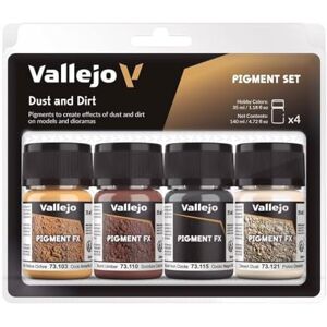 Vallejo AV Pigments Set Dust & Dirt, 35 ml (Pack of 4) Vallejo AV Pigments Set Dust & Dirt, 35 ml (Pack of 4)