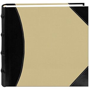 Pioneer High Capacity Sewn Fabric and Leatherette Cover Photo Album, Black on Beige, 500 Memo Pockets Pioneer High Capacity Sewn Fabric and Leatherette Cover Photo Album, Black on Beige, 500 Memo Pockets