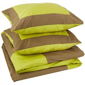 Heckett Lane Lina Duvet Cover, 100% Percale Cotton, Green Oasis/Burnt Olive, 260 x 220 Cm, 1.0 Pieces Heckett Lane Lina Duvet Cover, 100% Percale Cotton, Green Oasis/Burnt Olive, 260 x 220 Cm, 1.0 Pieces