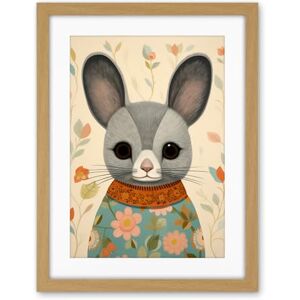 Artery8 Floral Chinchilla Cute Flower Floral Artwork for Kids Bedroom Baby Nursery Artwork Framed Wall Art Print 18X24 Inch Artery8 Floral Chinchilla Cute Flower Floral Artwork for Kids Bedroom Baby Nursery Artwork Framed Wall Art Print 18X24 Inch