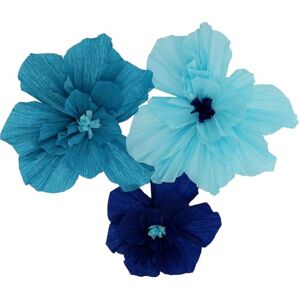 Folat 24322 Blue Paper Table-Set of Intense Flowers-3 Pieces Wedding Party for Festival, Carnival, Birthday Decoration, Baby Shower Folat 24322 Blue Paper Table-Set of Intense Flowers-3 Pieces Wedding Party for Festival, Carnival, Birthday Decoration, Baby Shower