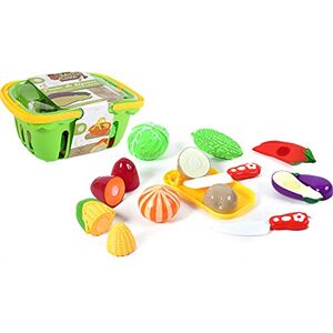 FLYPOP'S Scratch 018945 Chopping Basket for 8 Vegetables-Multi-Coloured-27 cm-Plastic-for Ages 3 and Up, Green FLYPOP'S Scratch 018945 Chopping Basket for 8 Vegetables-Multi-Coloured-27 cm-Plastic-for Ages 3 and Up, Green