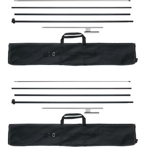 VEVOR Feather Flag Pole Kit, 2 Packs Swooper Flag Pole 16.3 ft, Sign Flag Poles for Business Advertising Flags Outdoor, with Ground Stakes and A Carrying Bag (Flag Not Included) VEVOR Feather Flag Pole Kit, 2 Packs Swooper Flag Pole 16.3 ft, Sign Flag Poles for Business Advertising Flags Outdoor, with Ground Stakes and A Carrying Bag (Flag Not Included)