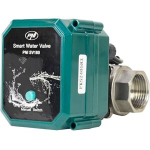 PNI -SV180 Intelligentes Wasserventil SV180 Smart Water Valve Wi-Fi Connectivity IP65 DN25 Tuya Application Compatible with Amazon Alexa and Google Home, Green, Black PNI -SV180 Intelligentes Wasserventil SV180 Smart Water Valve Wi-Fi Connectivity IP65 DN25 Tuya Application Compatible with Amazon Alexa and Google Home, Green, Black