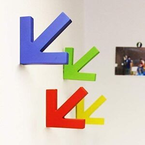 Walplus 28.4 x 18.2 x 3.8 cm Colorful Coat Hooks Wall Art Decals Home Decoration DIY Living Bedroom Office Décor Walplus 28.4 x 18.2 x 3.8 cm Colorful Coat Hooks Wall Art Decals Home Decoration DIY Living Bedroom Office Décor