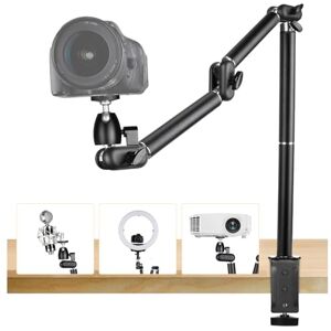 TARION Overhead Camera Desk Mount 360° Flexible Articulating Arm with 3/8'' 1/4" Screw Ballhead & C Clamp 3kg Heavy Duty Camera Arm for DSLR Projector Ring Light TKA01-L TARION Overhead Camera Desk Mount 360° Flexible Articulating Arm with 3/8'' 1/4" Screw Ballhead & C Clamp 3kg Heavy Duty Camera Arm for DSLR Projector Ring Light TKA01-L