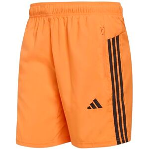 adidas Men's Workout Essentials Base 3 Stripes Woven Short, Pure Orange/Black, S 5 inch adidas Men's Workout Essentials Base 3 Stripes Woven Short, Pure Orange/Black, S 5 inch