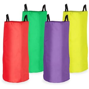 Relaxdays Sack Race Bags, Set of 4, for Sports Day & Outdoor Games, Kids Birthday, Jumping Fun, Handles, Multicoloured, Polyester, 73 x 50 cm Relaxdays Sack Race Bags, Set of 4, for Sports Day & Outdoor Games, Kids Birthday, Jumping Fun, Handles, Multicoloured, Polyester, 73 x 50 cm