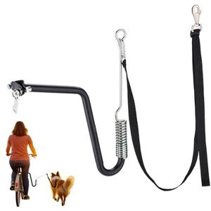 Relaxdays Bike Dog Lead, Bicycle Leash, Pole with Spacer & Spring, Flexible, Hands-Free, Carabiner Clip, Black/Silver, 75% steel 20% polyester 5% rubber, 1 item Relaxdays Bike Dog Lead, Bicycle Leash, Pole with Spacer & Spring, Flexible, Hands-Free, Carabiner Clip, Black/Silver, 75% steel 20% polyester 5% rubber, 1 item