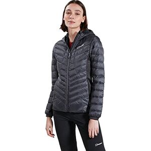 Berghaus Women's Tephra Stretch Reflect Down Jacket, Extra Warmth, Stylish Fit, Grey Pinstripe/Jet Black, 14 Berghaus Women's Tephra Stretch Reflect Down Jacket, Extra Warmth, Stylish Fit, Grey Pinstripe/Jet Black, 14