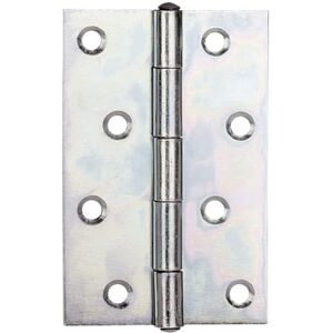 Alberts Half-Width Hinge with Riveted Stainless Steel Pin 101 x 65 mm / 20 STK. Oberflaeche: galvanisch Gelb verzinkt Alberts Half-Width Hinge with Riveted Stainless Steel Pin 101 x 65 mm / 20 STK. Oberflaeche: galvanisch Gelb verzinkt