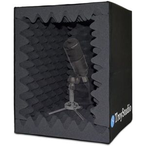 TroyStudio Portable Sound Recording Vocal Booth Box Reflection Filter & Microphone Isolation Shield Large, Foldable, Stand Mountable, Super Dense Sound Absorbing Foam (Small Size) TroyStudio Portable Sound Recording Vocal Booth Box Reflection Filter & Microphone Isolation Shield Large, Foldable, Stand Mountable, Super Dense Sound Absorbing Foam (Small Size)