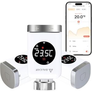 SALCAR TRV801W WiFi Thermostat Compatible with Amazon Alexa & Google Assistant Tuya Programmable Thermostat, No Gateway Required Pack of 3 SALCAR TRV801W WiFi Thermostat Compatible with Amazon Alexa & Google Assistant Tuya Programmable Thermostat, No Gateway Required Pack of 3