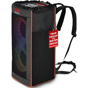 Pyle Portable Waterproof Speaker Bag, Large Tear-Proof Travel Case with Adjustable Backpack Straps, Side Storage Pockets & Drawstring Top for Speakers, 30 x 30 x 67 cm Pyle Portable Waterproof Speaker Bag, Large Tear-Proof Travel Case with Adjustable Backpack Straps, Side Storage Pockets & Drawstring Top for Speakers, 30 x 30 x 67 cm