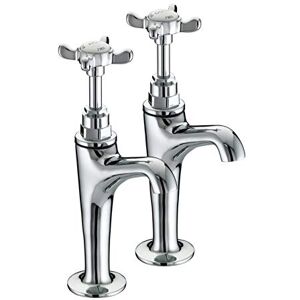 Bristan N HNK C 1901 High Neck Kitchen Pillar Taps, Chrome Bristan N HNK C 1901 High Neck Kitchen Pillar Taps, Chrome