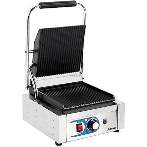 Stalwart DA-MLP811 Heavy Duty Panini Contact Grill Single Ribbed Top and Bottom Stalwart DA-MLP811 Heavy Duty Panini Contact Grill Single Ribbed Top and Bottom