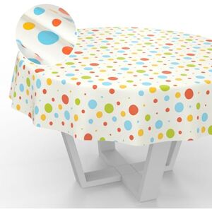 ANRO Oilcloth Tablecloth, Washable, Oilcloth, Garden Tablecloth, Outdoor, Indoor, Round, 140 cm, Cut Edge, Party ANRO Oilcloth Tablecloth, Washable, Oilcloth, Garden Tablecloth, Outdoor, Indoor, Round, 140 cm, Cut Edge, Party