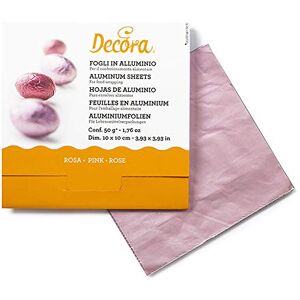 Decora Aluminium Sheets, Pink, 11 x 11 x 2 cm Decora Aluminium Sheets, Pink, 11 x 11 x 2 cm