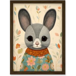 Artery8 Floral Chinchilla Cute Flower Floral Artwork for Kids Bedroom Baby Nursery Artwork Framed Wall Art Print A4 Artery8 Floral Chinchilla Cute Flower Floral Artwork for Kids Bedroom Baby Nursery Artwork Framed Wall Art Print A4