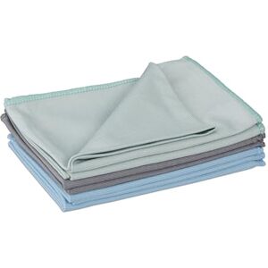 Relaxdays Microfibre Cloths, Set of 6, 40x60 cm, Absorbent, All-Purpose Cleaning Rags, Kitchen & Bathroom, Multicoloured, Polyester, Plastic Relaxdays Microfibre Cloths, Set of 6, 40x60 cm, Absorbent, All-Purpose Cleaning Rags, Kitchen & Bathroom, Multicoloured, Polyester, Plastic