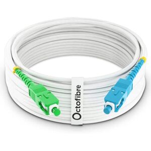 Octofibre Freebox Fibre Optic Cable 30m Reinforced with Kevlar Shielding Fiber Optic Extender/Garter SC APC to SC UPC 10 Year Warranty Octofibre Freebox Fibre Optic Cable 30m Reinforced with Kevlar Shielding Fiber Optic Extender/Garter SC APC to SC UPC 10 Year Warranty