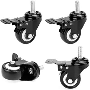 Himimi Athomestore 4 Pieces 50mm 2 "Transport castors Swivel castors Furniture castors Beach castors Swivel castors Heavy Duty castors with Brake Load Capacity 400 kg Himimi Athomestore 4 Pieces 50mm 2 "Transport castors Swivel castors Furniture castors Beach castors Swivel castors Heavy Duty castors with Brake Load Capacity 400 kg