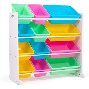 Humble Crew Pastel Wooden Toy Storage Organiser for Children, with 12 BPA Free Plastic Removeable Storage Bins, Ideal for Storing Toys, Games, Books and Craft Supplies White/Pink/Blue/Green/Yellow Humble Crew Pastel Wooden Toy Storage Organiser for Children, with 12 BPA Free Plastic Removeable Storage Bins, Ideal for Storing Toys, Games, Books and Craft Supplies White/Pink/Blue/Green/Yellow