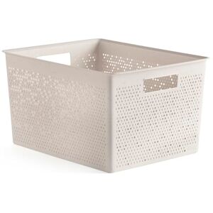 TATAY Rectangular Organiser Box 20L Bohol, Polypropylene, BPA Free, 100% Recycled Plastic. ECOHOME Beige. Measures 30 x 39 x 21,5 cm TATAY Rectangular Organiser Box 20L Bohol, Polypropylene, BPA Free, 100% Recycled Plastic. ECOHOME Beige. Measures 30 x 39 x 21,5 cm