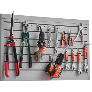 VEVOR Slat Wall Paneling, 2 x 4 ft, PVC Garage Slatwall with Modular Design, Grey Slat Wall Easy-to-Install Adjustable Slatwall Panel with Coupling Structure & DIY Cutting, Fits for Storage & Display VEVOR Slat Wall Paneling, 2 x 4 ft, PVC Garage Slatwall with Modular Design, Grey Slat Wall Easy-to-Install Adjustable Slatwall Panel with Coupling Structure & DIY Cutting, Fits for Storage & Display