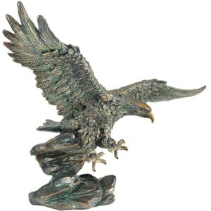 Design Toscano Victory's American Bald Eagle Patriotic Statue, 39.5 cm, Polyresin, Bronze Verdigris Finish Design Toscano Victory's American Bald Eagle Patriotic Statue, 39.5 cm, Polyresin, Bronze Verdigris Finish