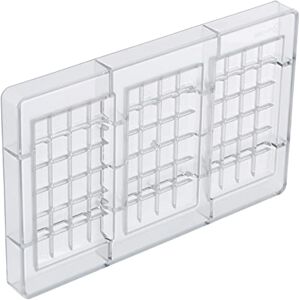 Decora 0050147 100 G BAR Chocolate Mould 3 CAV 127 X 72 X 11 H MM, Policarbonato, Bright Decora 0050147 100 G BAR Chocolate Mould 3 CAV 127 X 72 X 11 H MM, Policarbonato, Bright