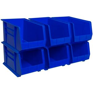 Akro-Mils 30260 Plastic Storage Stacking Hanging Akro Bin, 18-Inch by 11-Inch by 10-Inch, Blue, Case of 6 Akro-Mils 30260 Plastic Storage Stacking Hanging Akro Bin, 18-Inch by 11-Inch by 10-Inch, Blue, Case of 6