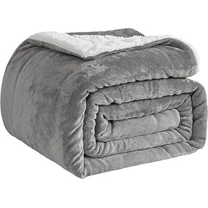 Good Nite Throw Blanket Sofa Throw 150x200cm Fleece Fluffy Blanket Sherpa Blankets For Sofas Bedspread Travel Blanket Soft, Machine Washable (Double,Grey) Good Nite Throw Blanket Sofa Throw 150x200cm Fleece Fluffy Blanket Sherpa Blankets For Sofas Bedspread Travel Blanket Soft, Machine Washable (Double,Grey)