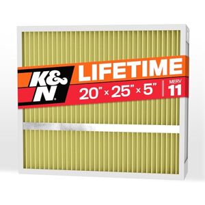 K&N 20X25X5 HVAC Furnace Air Filter, Lasts a Lifetime, Washable, Merv 11, the Last HVAC Filter You Will Ever Buy, Breathe Safely at Home or in the Office, HVC-52025 K&N 20X25X5 HVAC Furnace Air Filter, Lasts a Lifetime, Washable, Merv 11, the Last HVAC Filter You Will Ever Buy, Breathe Safely at Home or in the Office, HVC-52025