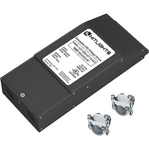 HitLights 60W 12V DC LED Dimmable Driver, 120V AC Input to 12V DC Output Class 2 LED Transformer, Compatible with Lutron and Leviton for LED Strip Lights HitLights 60W 12V DC LED Dimmable Driver, 120V AC Input to 12V DC Output Class 2 LED Transformer, Compatible with Lutron and Leviton for LED Strip Lights
