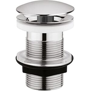Edouard Rousseau Free Drainage Basin Plug, Diameter 63 mm, NF-Certified, Not Too Full, Standard, Chrome Finish Edouard Rousseau Free Drainage Basin Plug, Diameter 63 mm, NF-Certified, Not Too Full, Standard, Chrome Finish