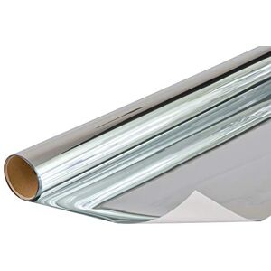 Venilia Vitrostatic 53439 Window Film, Spy Mirror Film, Mirrored Film, Privacy Film, Glass Film, UV Protection, 90 cm x 2 m Venilia Vitrostatic 53439 Window Film, Spy Mirror Film, Mirrored Film, Privacy Film, Glass Film, UV Protection, 90 cm x 2 m